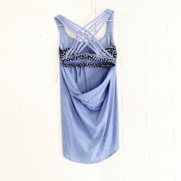 LULULEMON Free to Be Wild Sports Bra Tank Heathered Lullaby 4 - Picture 6 of 11